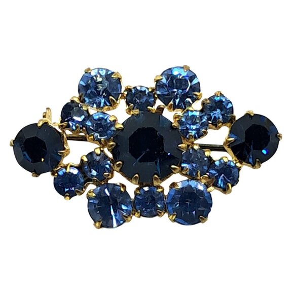 VIntage Rhinestone Brooch Lot of 8 Weiss Kramer Burt Cassell Costume Jewelry - Picture 11 of 16